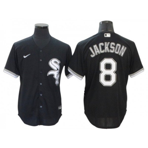 Chicago White Sox #8 Bo Jackson Black Alternate Cool Base Jersey