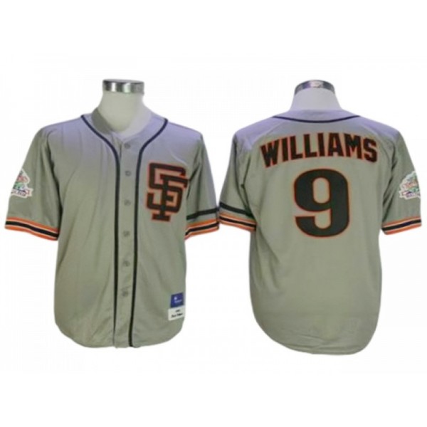 San Francisco Giants #9 Matt Williams Gray 1989 Throwback Jersey