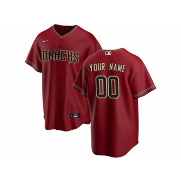 Arizona Diamondbacks #00 Red Cool Base Custom Jersey