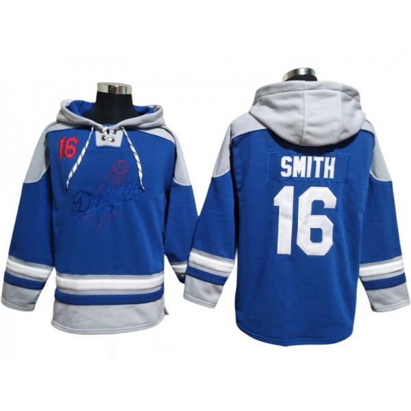 Los Angeles Dodgers #16 Will Smith Blue Pullover Hoodie Jersey