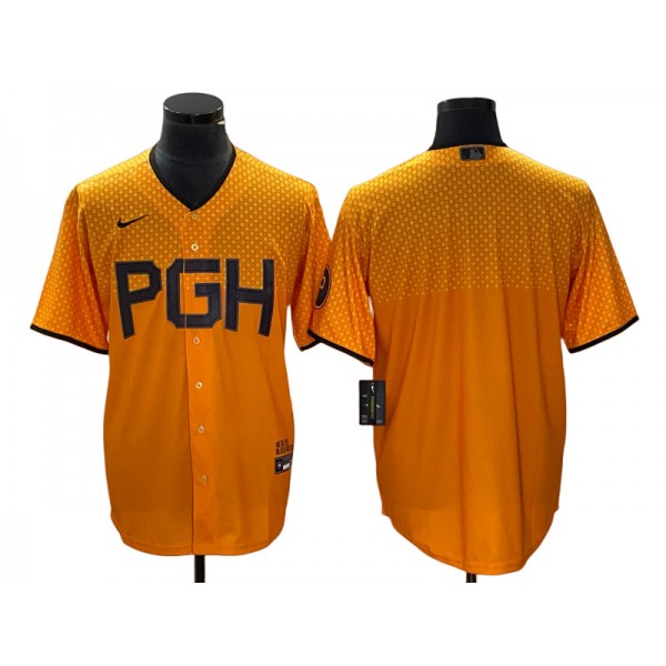 Pittsburgh Pirates Blank Gold City Connect Jersey