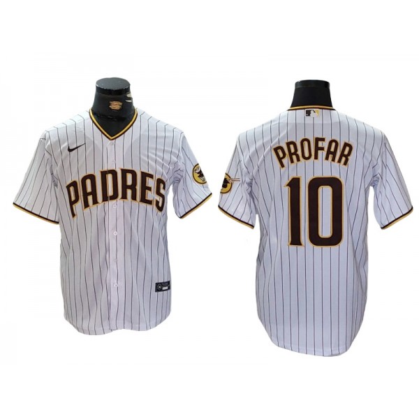 San Diego Padres #10 Jurickson Profar White Cool Base Jersey