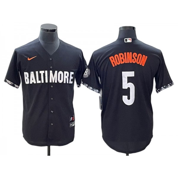 Baltimore Orioles #5 Brooks Robinson Black 2023 City Connect Jersey