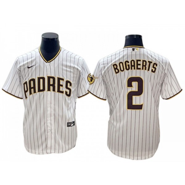 San Diego Padres #2 Xander Bogaerts White Home Cool Base Jersey