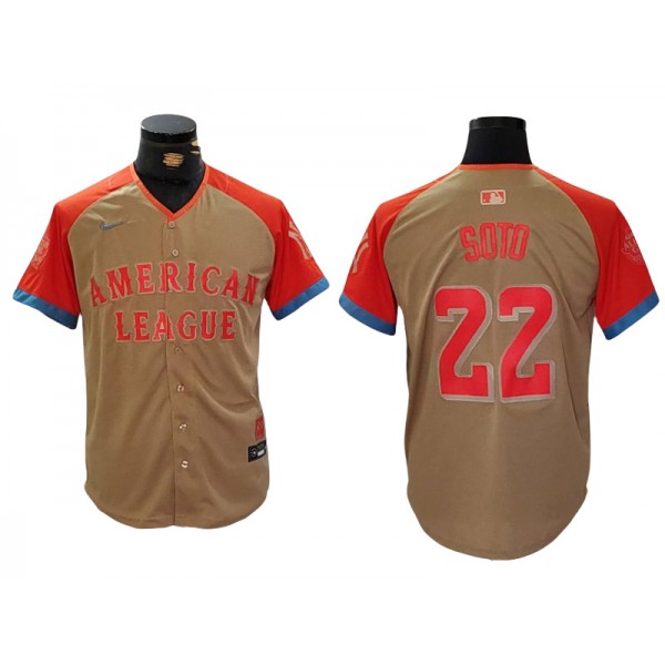 American League #22 Juan Soto Cream 2024 MLB All-Star Game Limited Jersey