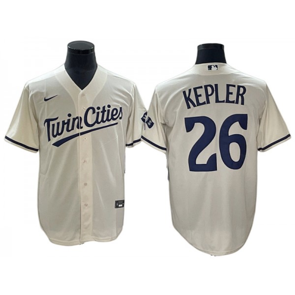 Minnesota Twins #26 Max Kepler Cream Alternate Jersey