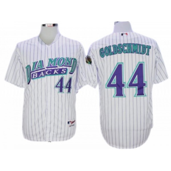 Arizona Diamondbacks #44 Paul Goldschmidt White 1999 Throwback Jersey