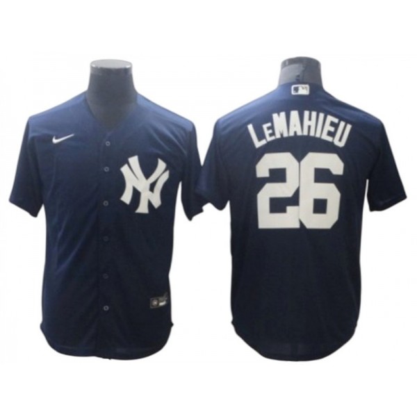 New York Yankees #26 DJ LeMahieu Navy Cool Base Jersey