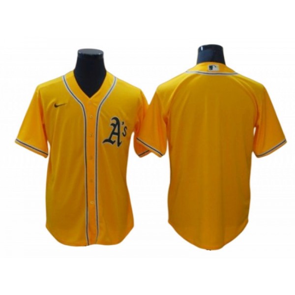 Oakland Athletics Blank Gold Alternate Cool Base Jersey