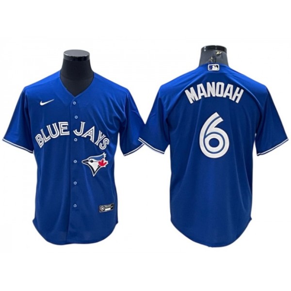 Toronto Blue Jays #6 Alek Manoah Royal Cool Base Jersey