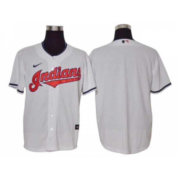 Cleveland Guardians Blank White Home Cool Base Jersey