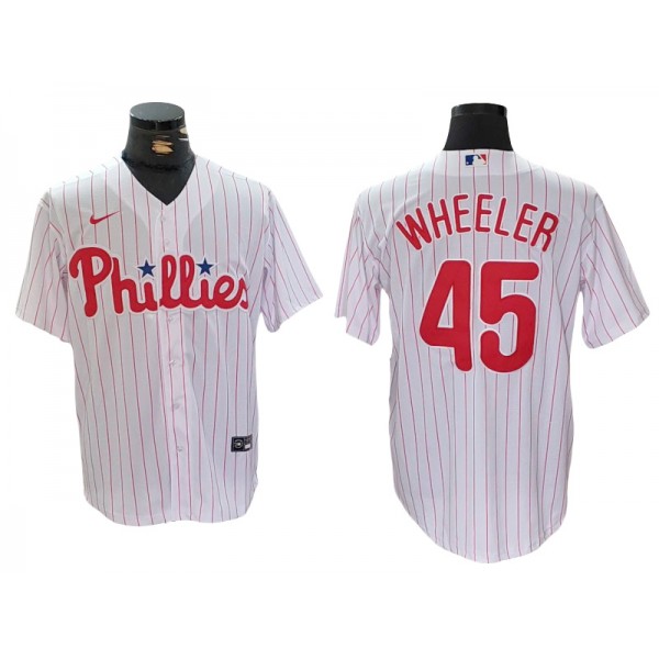 Philadelphia Phillies #45 Zack Wheeler White Limited Jersey