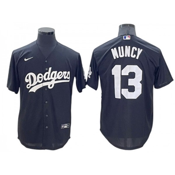 Los Angeles Dodgers #13 Max Muncy Black Cool Base Jersey