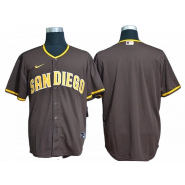 San Diego Padres Blank Brown Road Cool Base Jersey