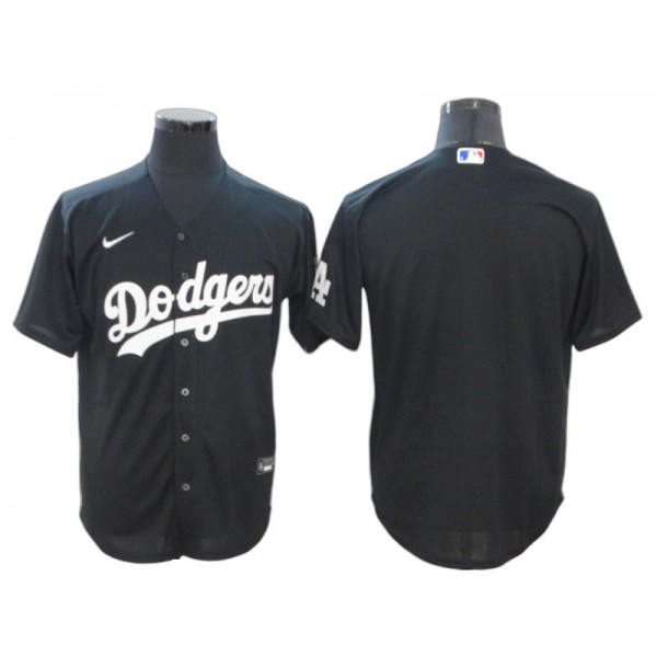 Los Angeles Dodgers Blank Black Cool Base Jersey