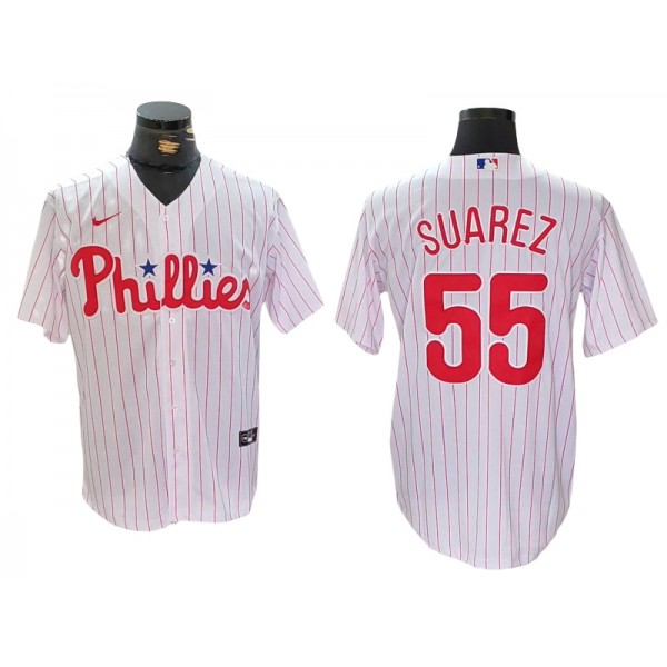 Philadelphia Phillies #55 Ranger Suárez White Limited Jersey