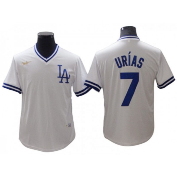 Los Angeles Dodgers #7 Julio Urías White Cooperstown Collection Jersey