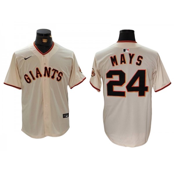 San Francisco Giants #24 Willie Mays Cream Limited Jersey