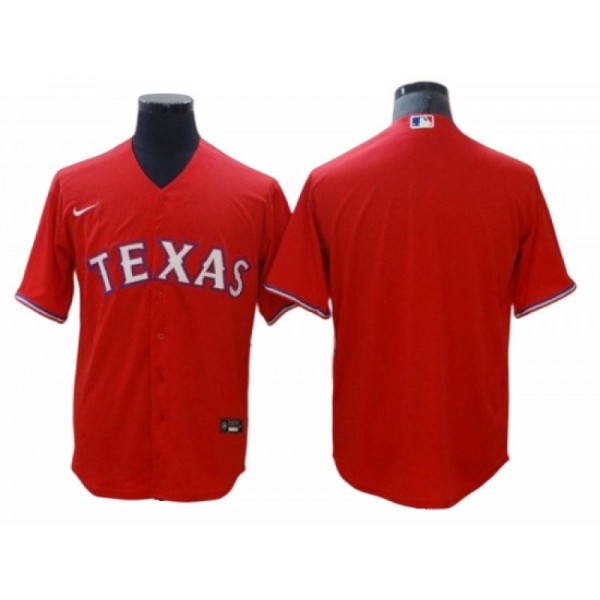 Texas Rangers Blank Red Cool Base  Jersey