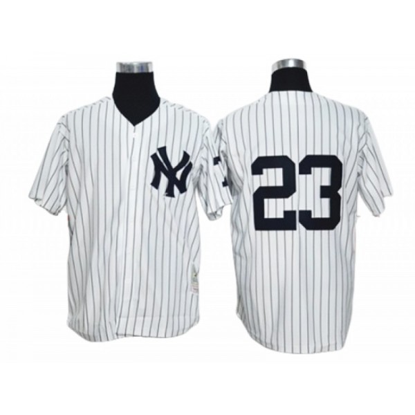 New York Yankees #23 Don Mattingly White 1961 Throwback Jersey