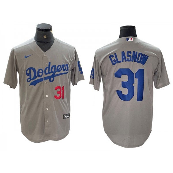 Los Angeles Dodgers #31 Tyler Glasnow Gray Alternate Limited Jersey