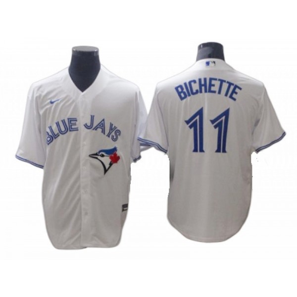 Toronto Blue Jays #11 Bo Bichette White Cool Base Jersey