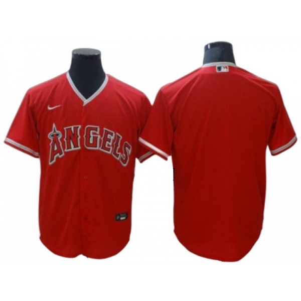 Los Angeles Angels Blank Red Alternate Cool Base Jersey