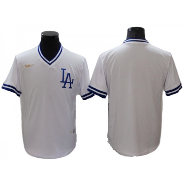 Los Angeles Dodgers Blank White Cooperstown Collection Cool Base Jersey