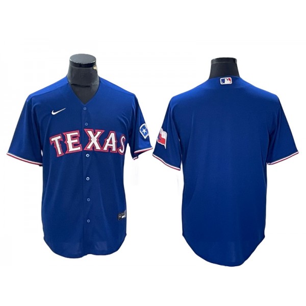 Texas Rangers Blank Royal Alternate Cool Base  Jersey