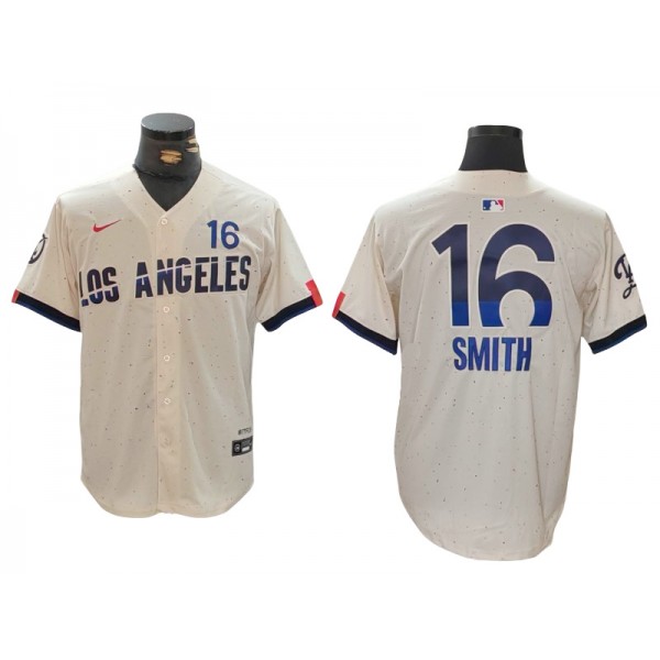 Los Angeles Dodgers #16 Will Smith Cream 2024 City Connect Limited Jersey