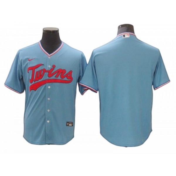 Minnesota Twins Blank Light Blue Cool Base Jersey