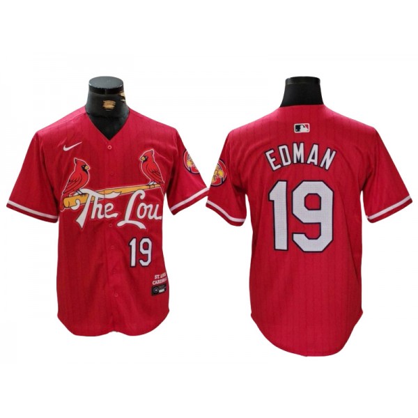 St. Louis Cardinals #19 Tommy Edman Red 2024 City Connect Limited Jersey