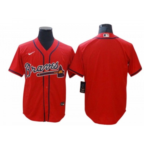 Atlanta Braves Blank Red Alternate Cool Base Jersey