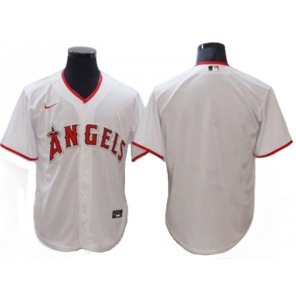 Los Angeles Angels Blank White Home Cool Base Jersey