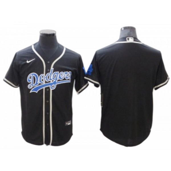 Los Angeles Dodgers Blank Black Fashion Cool Base Jersey