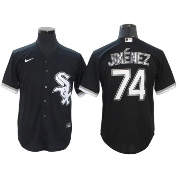 Chicago White Sox #74 Eloy Jimenez Black Alternate Cool Base Jersey