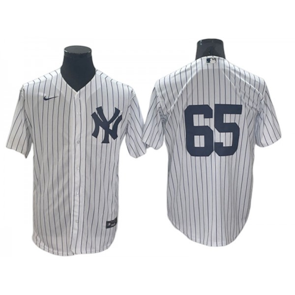 New York Yankees #65 Nestor Cortes White Home Cool Base Jersey