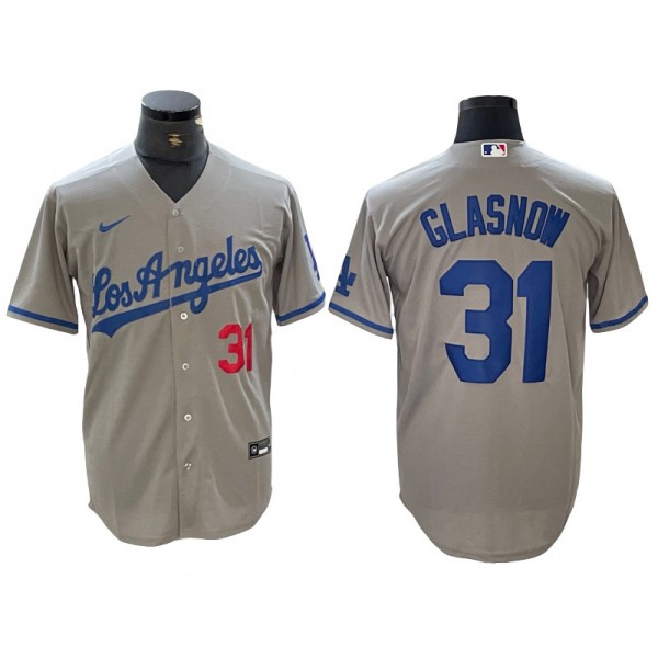 Los Angeles Dodgers #31 Tyler Glasnow Gray Limited Jersey