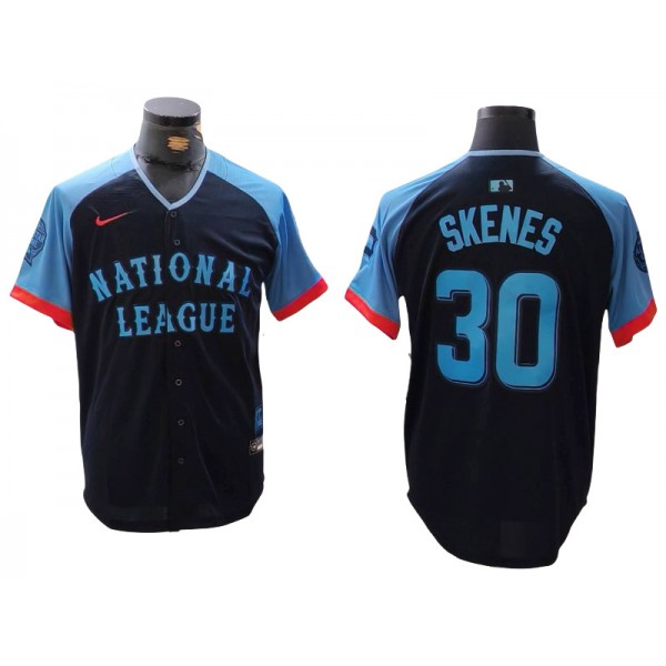 National League #30 Paul Skenes Navy 2024 MLB All-Star Game Limited Jersey