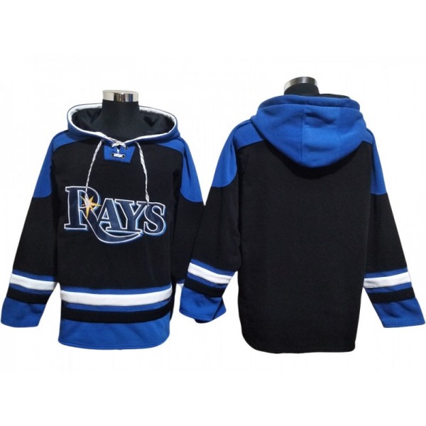 Tampa Bay Rays Black Pullover Hoodie Jersey