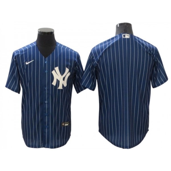 New York Yankees Blue Pinstripe Cool Base Jersey