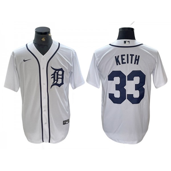 Detroit Tigers #33 Colt Keith White Cool Base Jersey