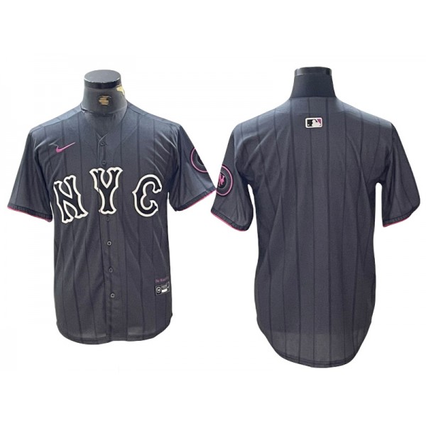 New York Mets Graphite 2024 City Connect Limited Jersey