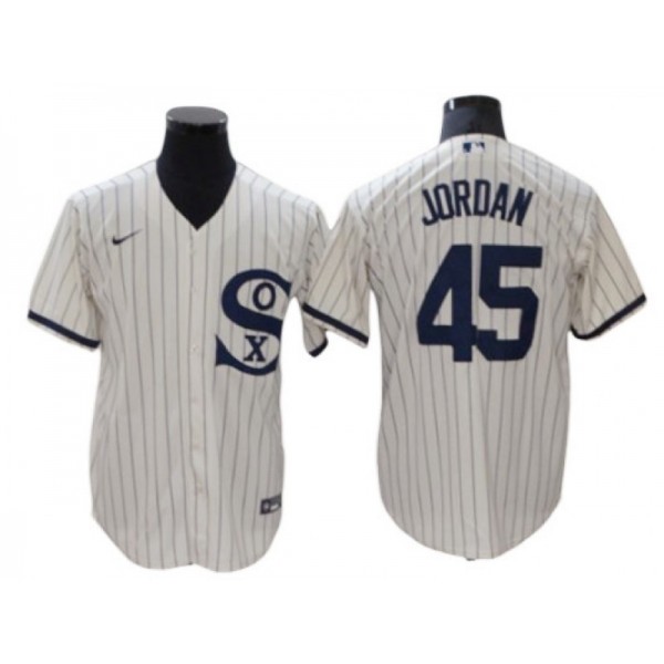 Chicago White Sox #45 Michael Jordan White Field of Dreams Cool Base Player Name Jersey