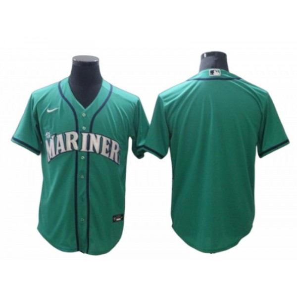 Seattle Mariners Blank Aqua Alternate Cool Base Jersey