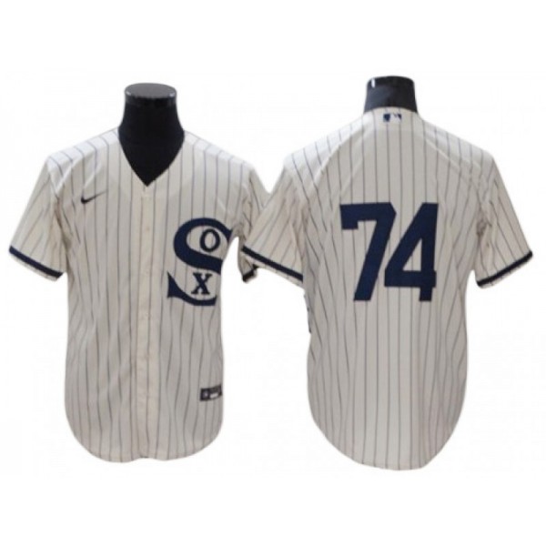 Chicago White Sox #74 Eloy Jimenez White Field of Dreams Cool Base Jersey