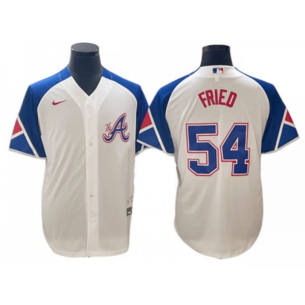 Atlanta Braves #54 Max Fried White 2023 City Connect Jersey