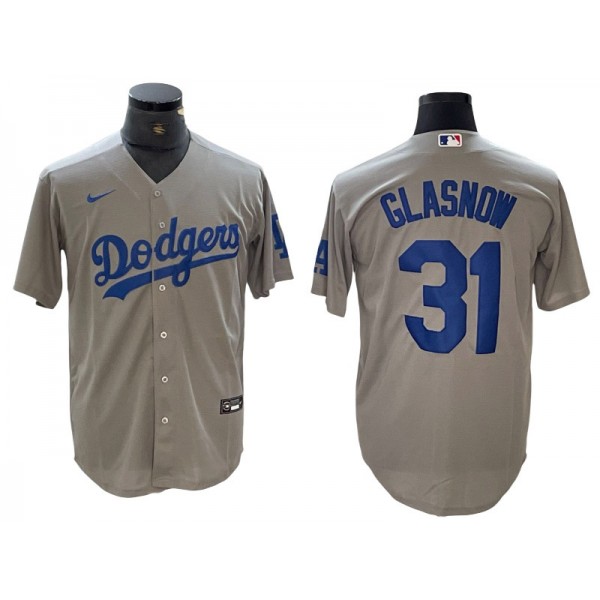 Los Angeles Dodgers #31 Tyler Glasnow Gray Alternate Cool Base Jersey