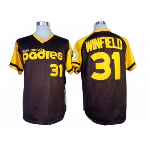 San Diego Padres #31 Dave Winfield Brown 1978 Throwback Jersey