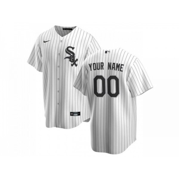 Chicago White Sox #00 White Cool Base Custom Jersey